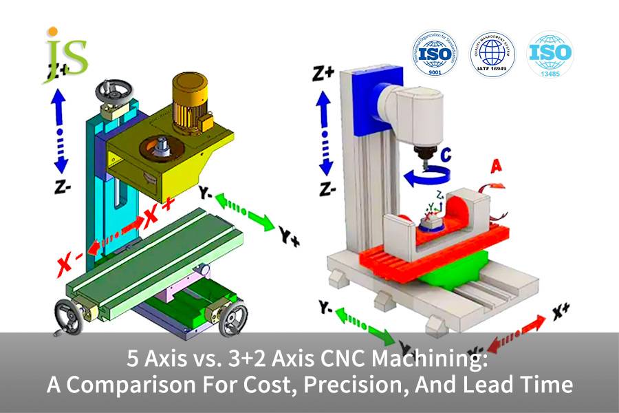 5 محاور مقابل 3 + 2 محور التصنيع باستخدام الحاسب الآلي: مقارنة للتكلفة والدقة والمدة الزمنية