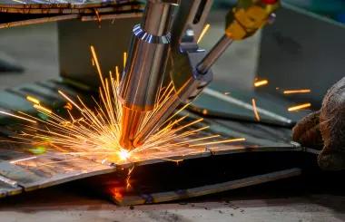 Mechanical assembly welding process