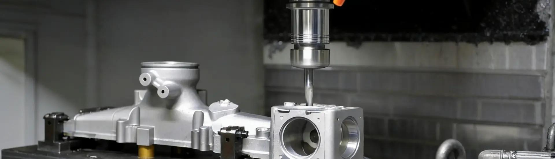 Post-casting CNC machining of die cast parts