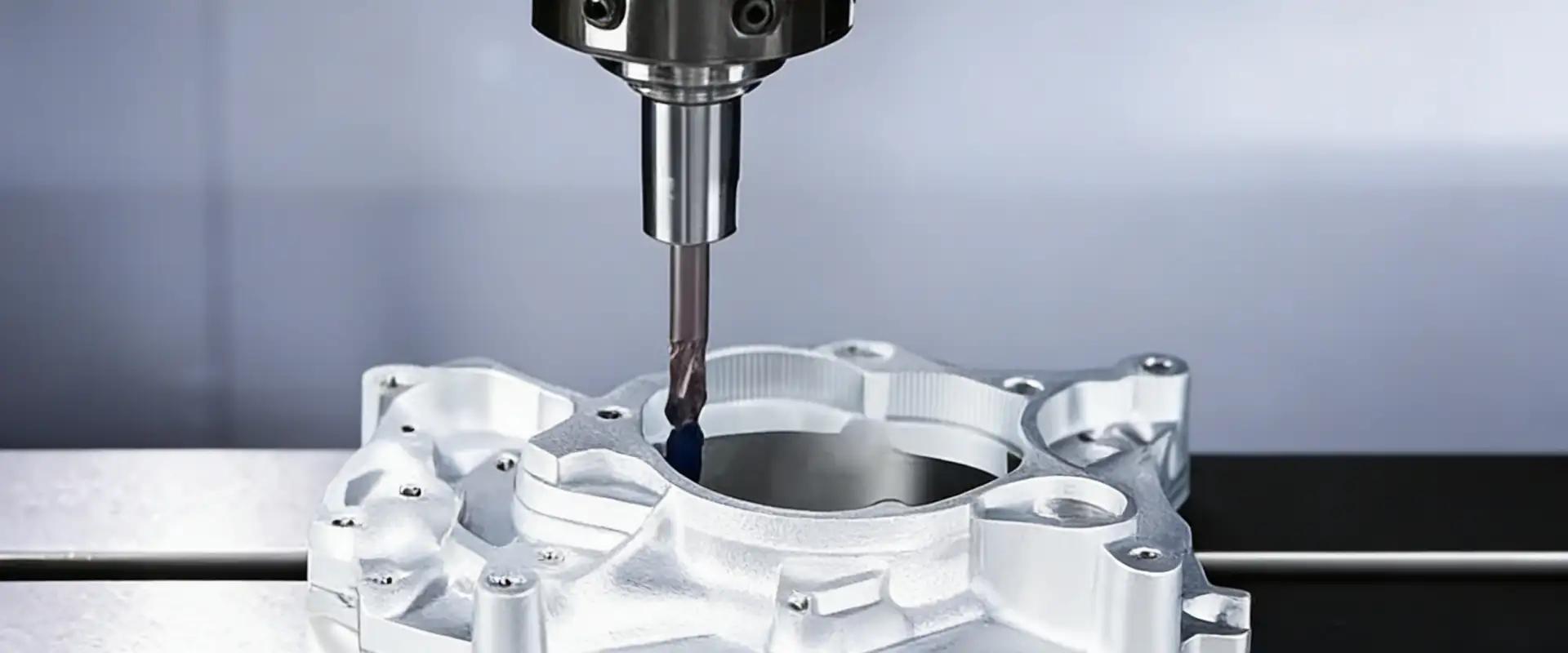CNC precision machining of a post-casting metal component