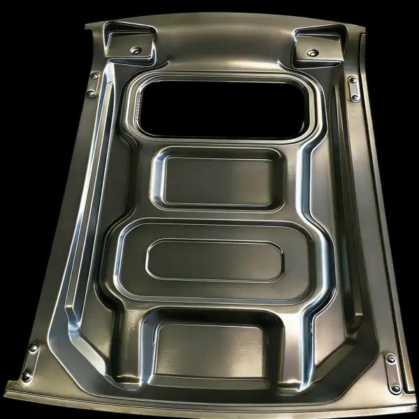 Coated galvanized steel sheet for exterior stamped parts