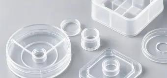 Transparent micro-resin diagnostic components