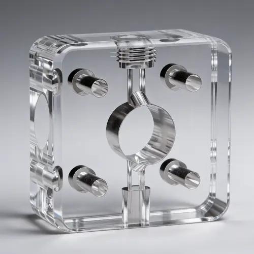 Vapor polished transparent medical part