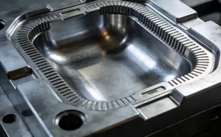 Stainless steel polished mold cavity