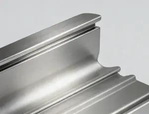 Brushed finish on aluminum extrusion
