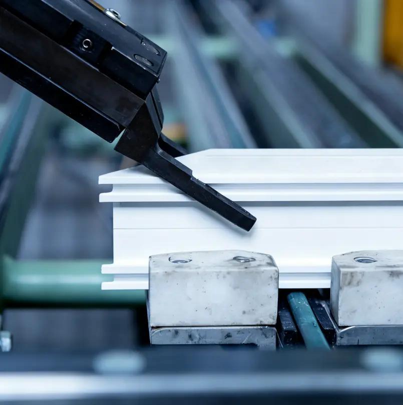 Aluminum extrusion process with precision machined profiles