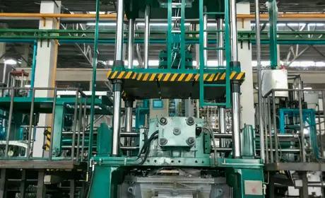 Macchina standard per pressofusione a bassa pressione nel reparto di produzione