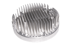 Die cast aluminum heat sink for communication hardware