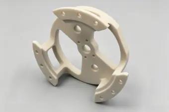 Signal-transparent ceramic component for wireless electronics