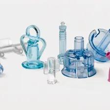 Precision injection molded medical plastic components