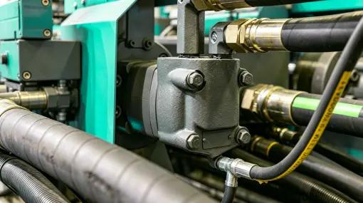 High-pressure hydraulic pump housing machined for heavy machinery