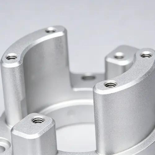 Bead blasted industrial equipment component