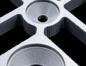 As-machined 3D printed part surface