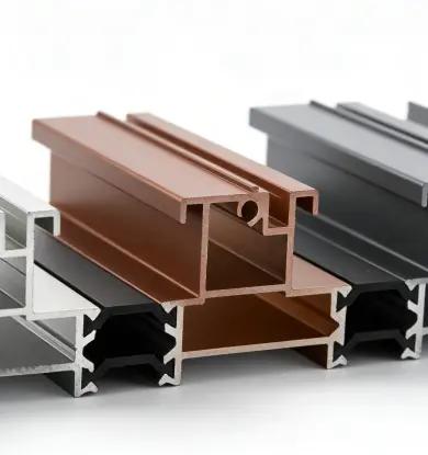 Custom anodized aluminum extrusion profiles